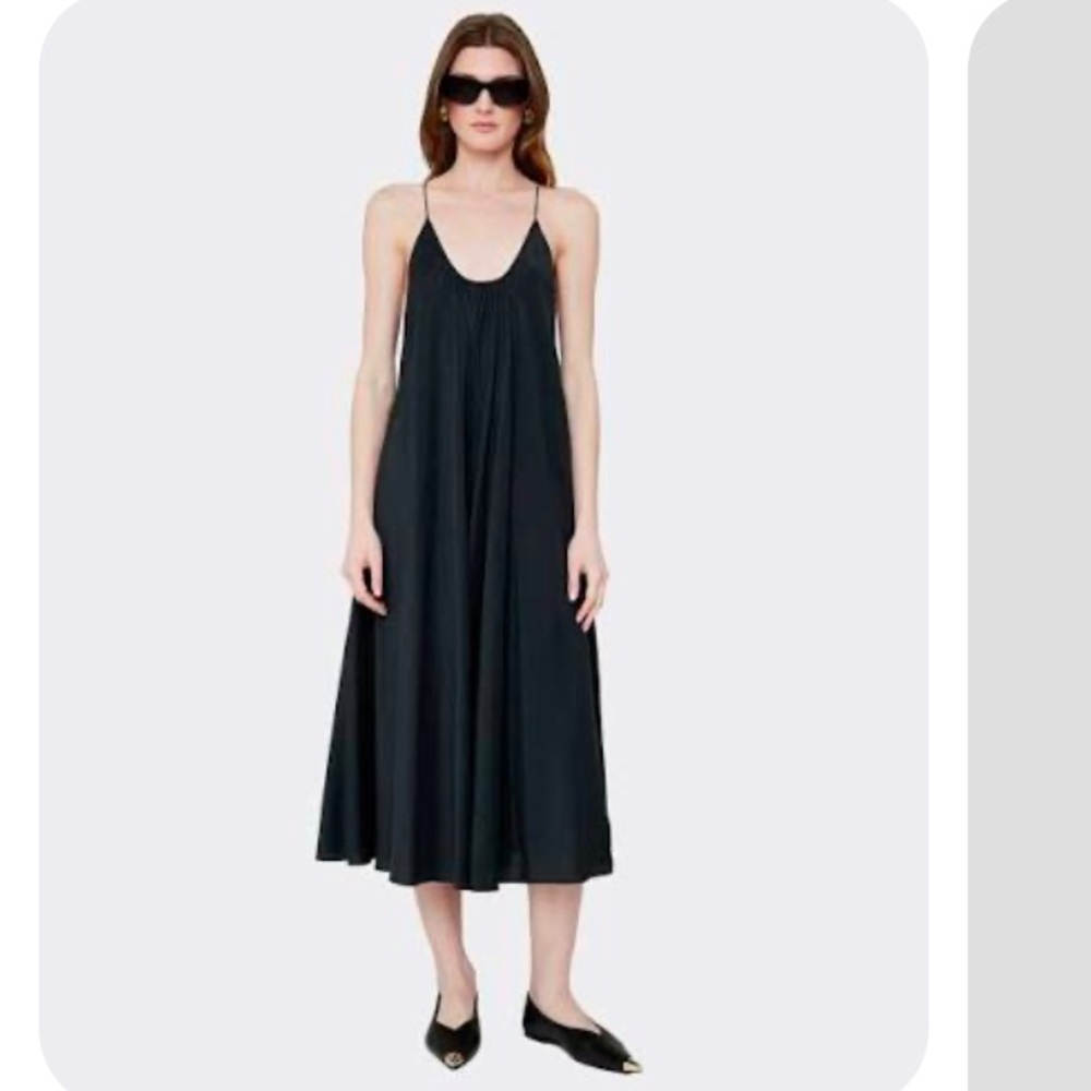 anine bing aida dress New w tag! Black Spaghetti Strap Dress L